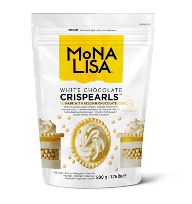 Pérolas Crocantes Branco 800g - Monalisa